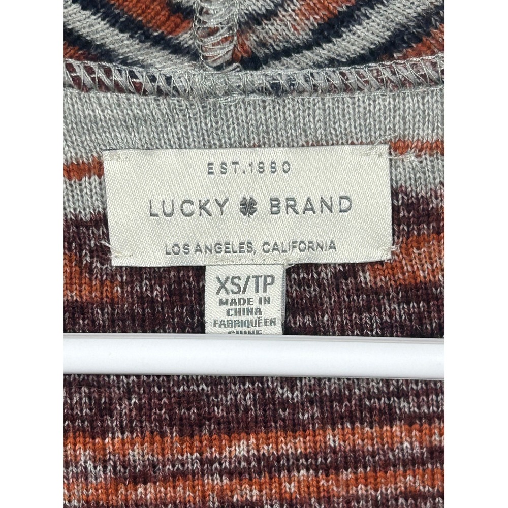 Lucky Brand Southwestern Aztec Print Open Front Cardigan, Women's xs - Picture 2 of 4